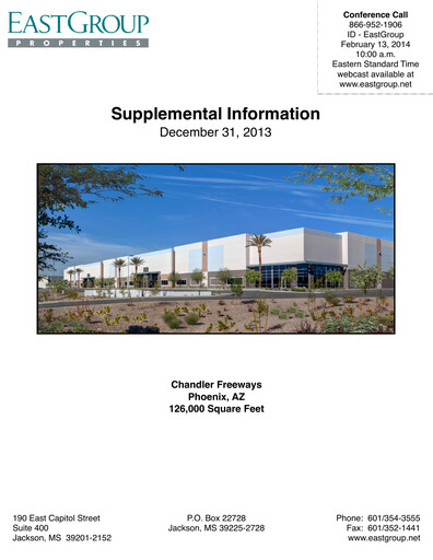 Thumbnail EastGroup Properties Quarterly Report 2013-q4