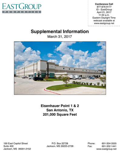 Thumbnail EastGroup Properties Quarterly Report 2017-q1