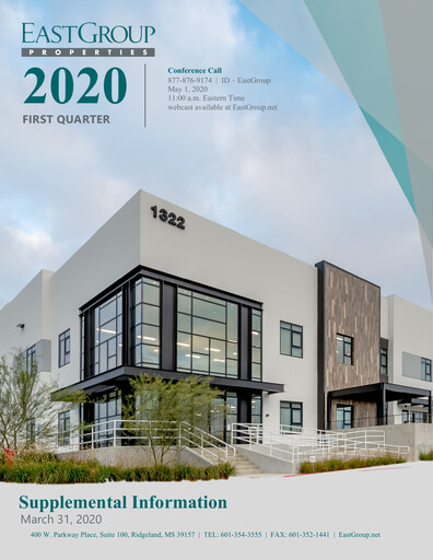 Thumbnail EastGroup Properties Quarterly Report 2020-q1