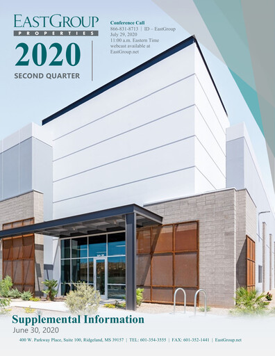 Thumbnail EastGroup Properties Quarterly Report 2020-q2