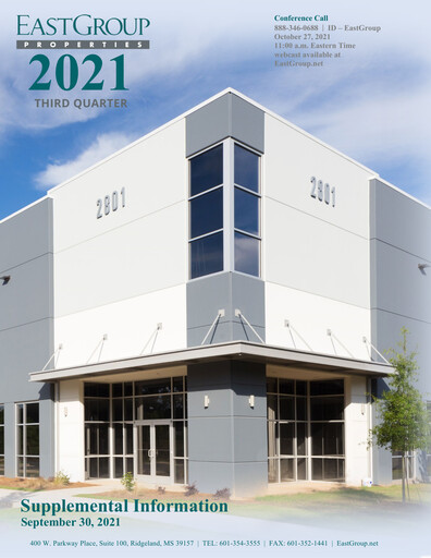 Thumbnail EastGroup Properties Quarterly Report 2021-q3