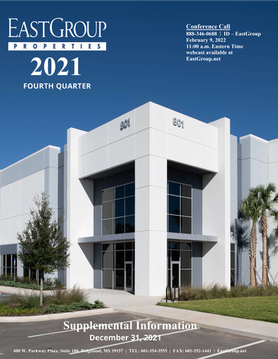 Thumbnail EastGroup Properties Quarterly Report 2021-q4