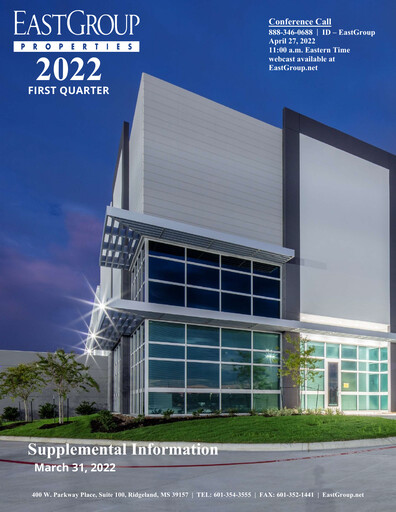 Thumbnail EastGroup Properties Quarterly Report 2022-q1