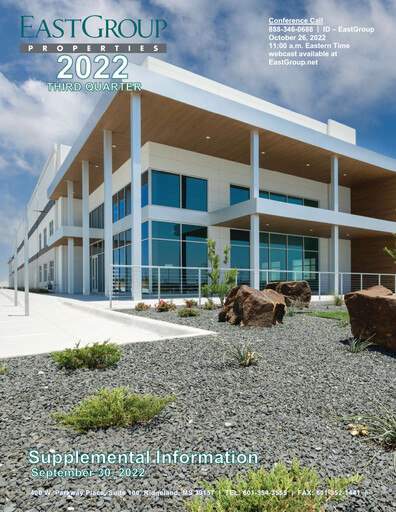 Thumbnail EastGroup Properties Quarterly Report 2022-q3