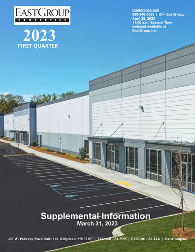 Thumbnail EastGroup Properties Quarterly Report 2023-q1