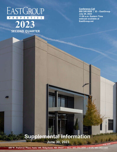 Thumbnail EastGroup Properties Quarterly Report 2023-q2
