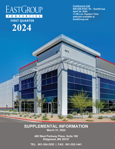 Thumbnail EastGroup Properties Quarterly Report 2024-q1