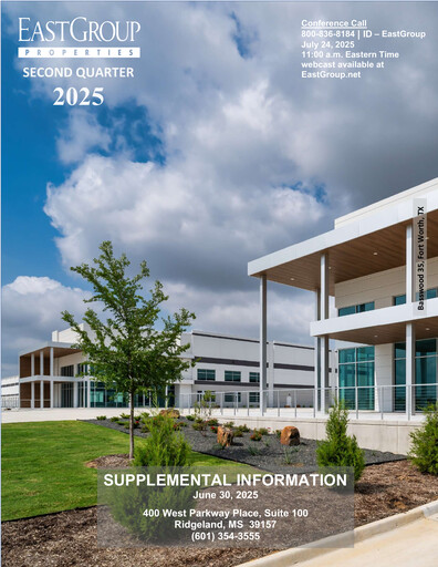 Thumbnail EastGroup Properties Quarterly Report 2025-q2