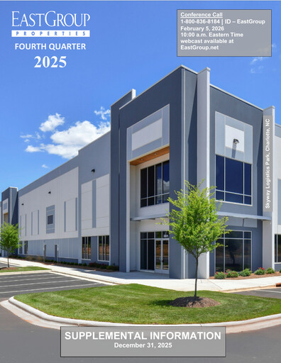Thumbnail EastGroup Properties Quarterly Report 2025-q4