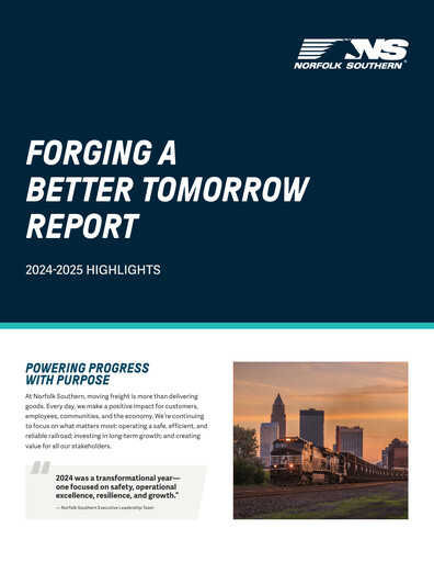 Thumbnail Norfolk Southern ESG Report 2025
