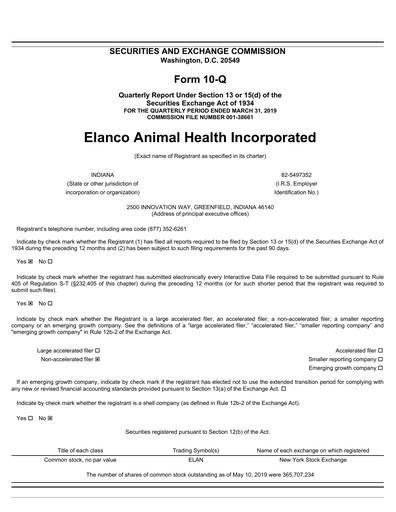 Thumbnail Elanco Quarterly Report 2019-q1