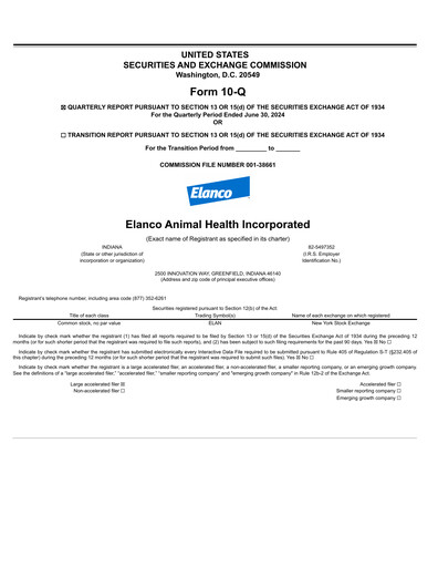 Thumbnail Elanco Quarterly Report 2024-q2