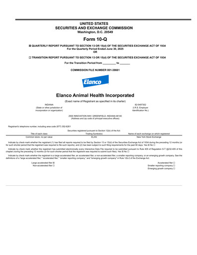 Thumbnail Elanco Quarterly Report 2025-q2