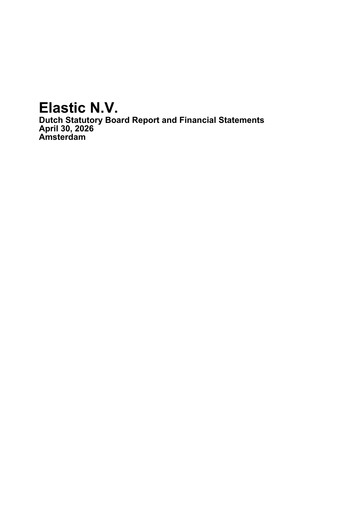Thumbnail Elastic NV
 Financial Statement fy2026