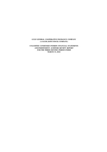 Thumbnail Gulf General Cooperative Insurance Company Quarterly Report 2024-q1