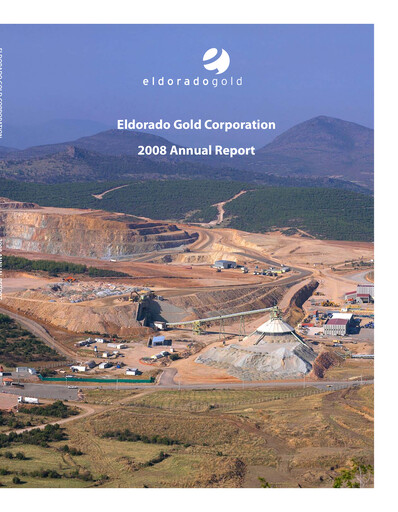 Thumbnail Eldorado Gold
 Annual Report 2008