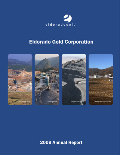Thumbnail Eldorado Gold
 Annual Report 2009