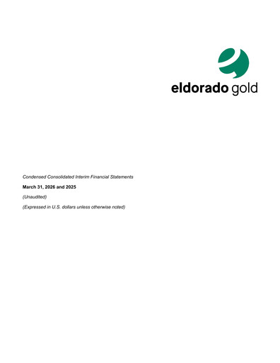 Thumbnail Eldorado Gold
 Financial Statement 2026-q1