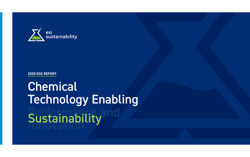 Thumbnail Element Solutions ESG Report 2020