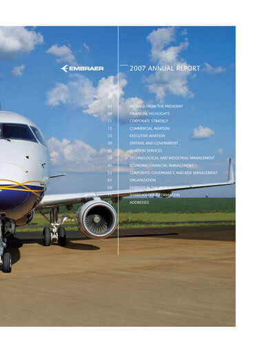 Thumbnail Embraer Annual Report 2007