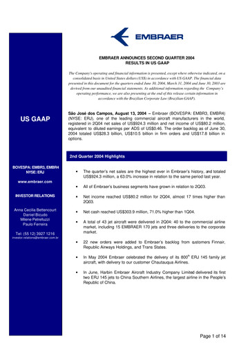Thumbnail Embraer Quarterly Report 2004-q2