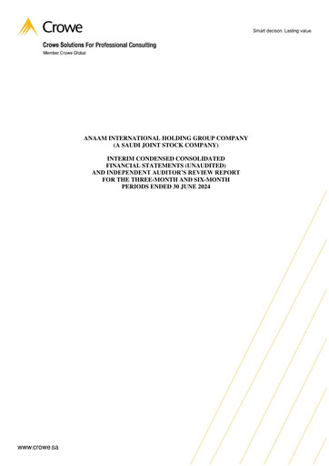 Vorschaubild Anaam International Finanzmitteilung 2024-q2