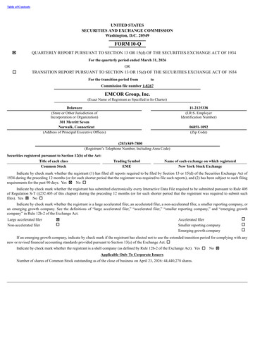 Thumbnail Emcor Quarterly Report 2026-q1