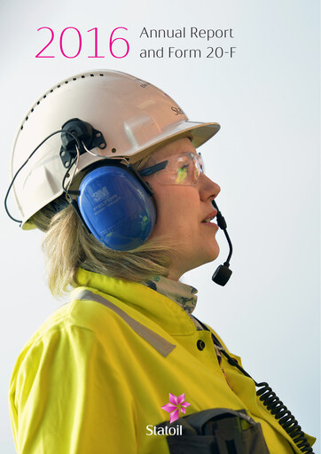 Thumbnail Equinor Annual Report 2016