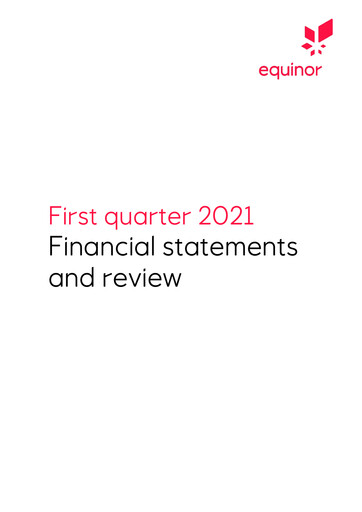 Miniature Equinor Rapport trimestriel 2021-q1