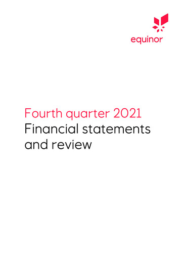 Miniature Equinor Rapport trimestriel 2021-q4