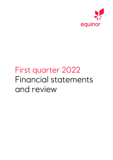 Miniature Equinor Rapport trimestriel 2022-q1