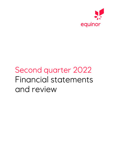 Miniature Equinor Rapport trimestriel 2022-q2