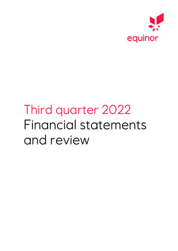 Miniature Equinor Rapport trimestriel 2022-q3