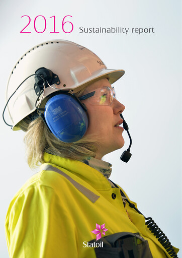 Miniature Equinor Rapport de durabilité 2016