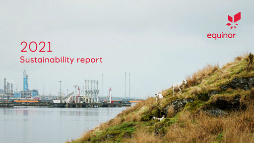 Thumbnail Equinor Sustainability Report 2021