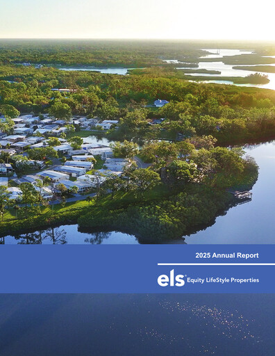 Thumbnail Equity LifeStyle Properties Annual Report 2025