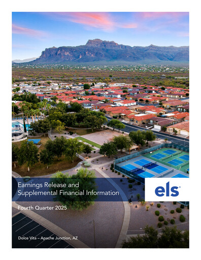 Thumbnail Equity LifeStyle Properties Quarterly Report 2025-q4