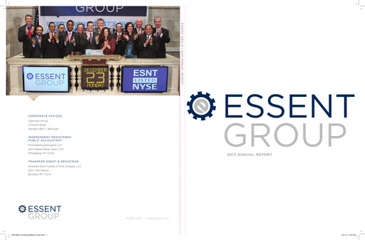 Thumbnail Essent Group Annual Report 2013