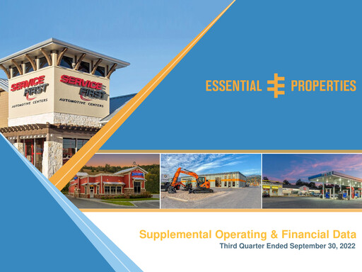 Thumbnail Essential Properties Realty Trust Quarterly Report 2022-q3