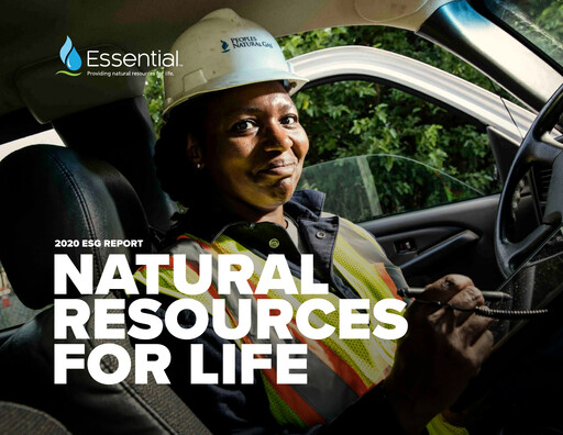 Thumbnail Essential Utilities
 Sustainability Report 2020