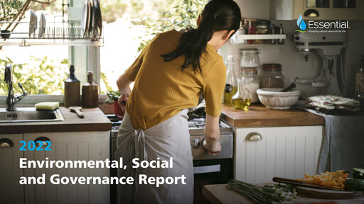Thumbnail Essential Utilities
 Sustainability Report 2022