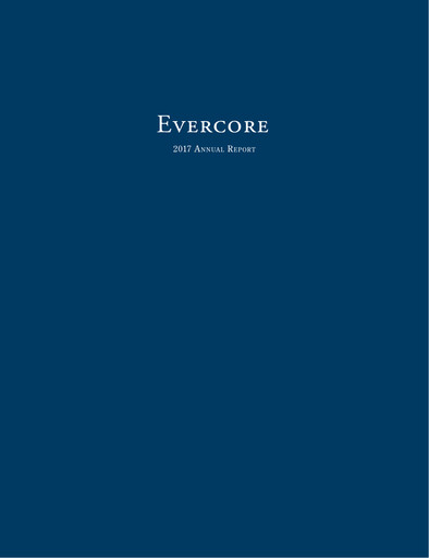 Thumbnail Evercore Annual Report 2017