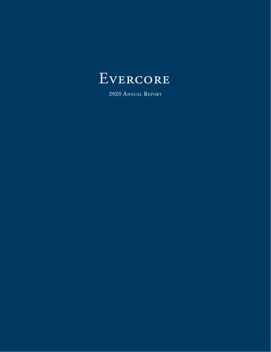 Thumbnail Evercore Annual Report 2020