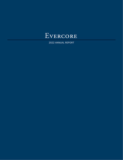 Thumbnail Evercore Annual Report 2022