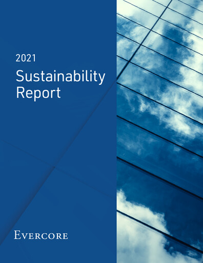 Thumbnail Evercore Sustainability Report 2020