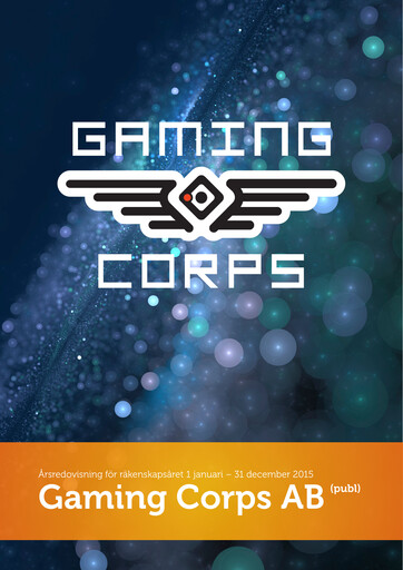 Thumbnail Gaming Corps Annual Report 2015