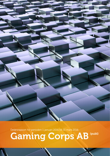 Thumbnail Gaming Corps Quarterly Report 2016-q1