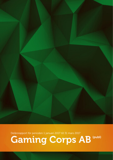 Thumbnail Gaming Corps Quarterly Report 2017-q1