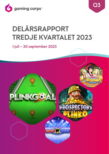 Thumbnail Gaming Corps Quarterly Report 2023-q3