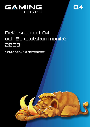 Thumbnail Gaming Corps Quarterly Report 2023-q4